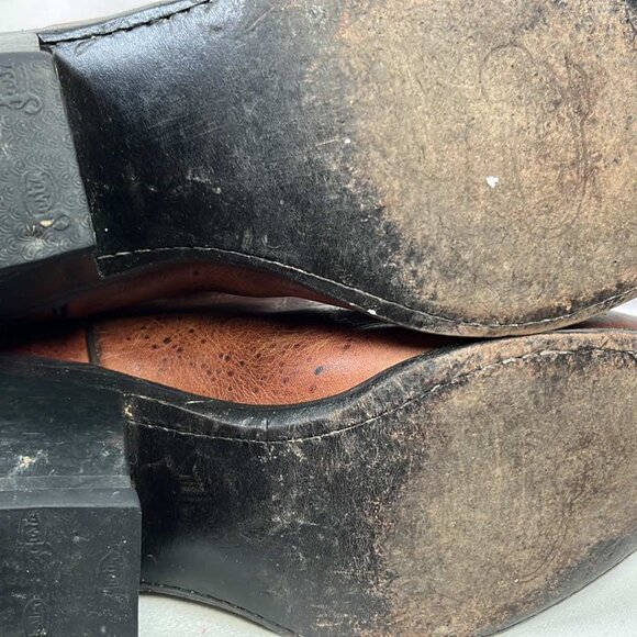 Justin L4333 Cowgirl Boots Tall Brown Pointed Toes SZ 9C Cowgirl Rodeowear Hors - Picture 15 of 16